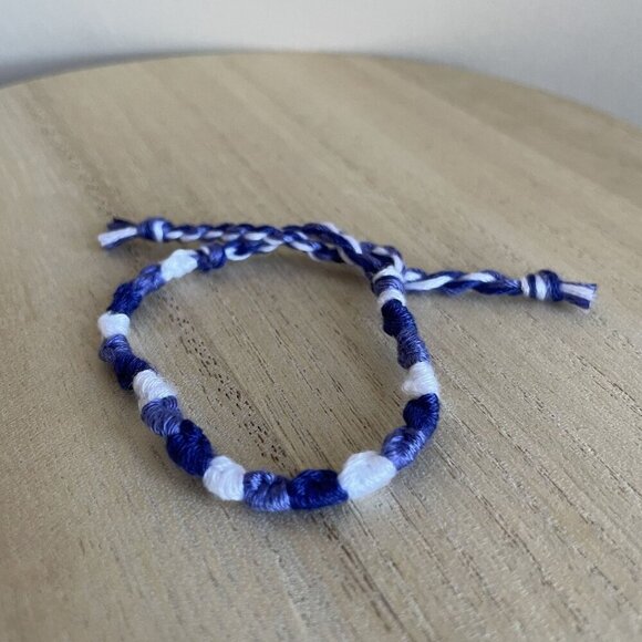 Inga Bracelet, anklet, trendy, comfortable, tie, embroidery thread, woven, gift, - Picture 1 of 1